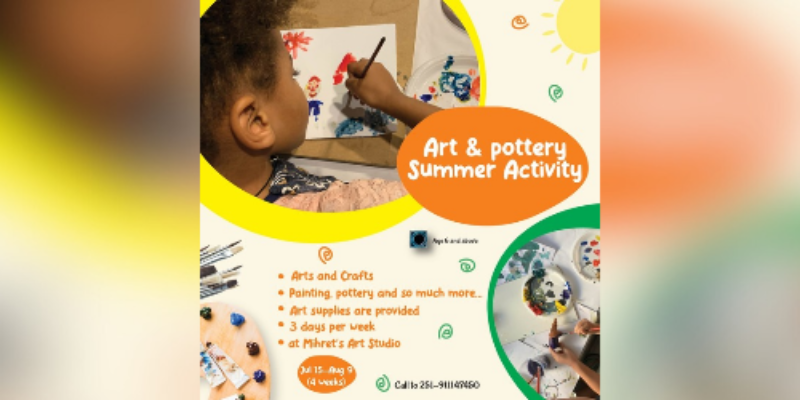 Art and pottery Summer activity